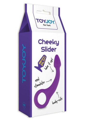 Анальный стимулятор Cheeky Slider, 13,5х2 см (черный)