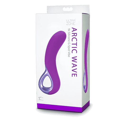Вибратор для точки G UltraZone Arctic Wave 9X Silicone G-Spot Vibe, 7,6х2,7 см (розовый)