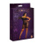 Moonlight Plus Model 05 Black - эротическое ажурное платье в полоску, XL/XXXL (чёрный)