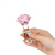 Pillow Talk - Rosy - Luxurious Glass Anal Plug - Стеклянная анальная пробка, 9.9х3.3 см