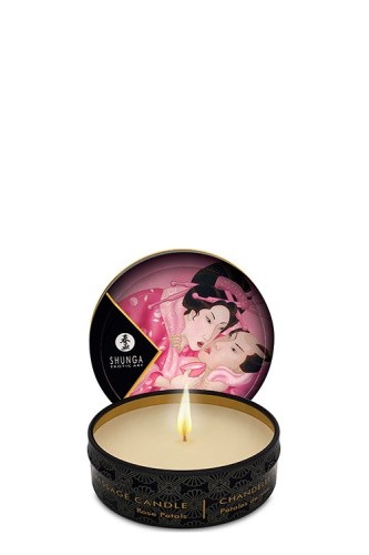 Shunga Candle Rose Petals - Массажная свеча с ароматом роз, 30 мл