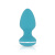 Cala Azul - Blanca Vibrating anal plug - Анальная вибропробка, 8,3 см (бирюзовый)
