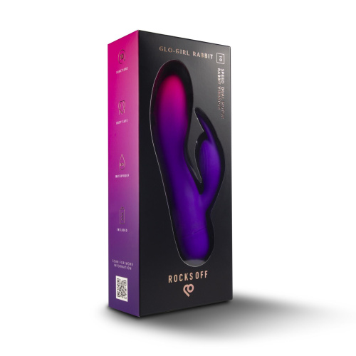 Вібратор-кролик Rocks Off Glo Girl – Rabbit - купити в Україні | Секс шоп SEX-SHOP.ua