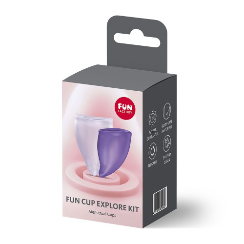 Набір менструальних чаш Fun Factory FUN CUP EXPLORE KIT, 2 шт - купити в Україні | Секс шоп SEX-SHOP.ua