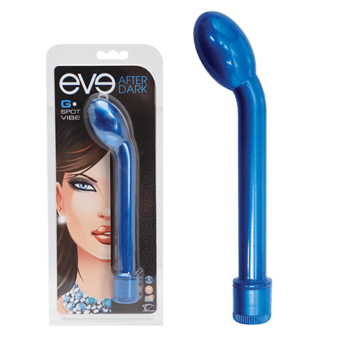 Topco Sales Eve After Dark G-Spot Vibe - Вибратор для точки G, 17.7х3.5 см (голубой)