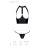 Passion - GENEVIA SET WITH OPEN BRA - Комплект из эко-кожи, S/M Passion - GENEVIA SET WITH OPEN BRA - Комплект из эко-кожи, S/M
