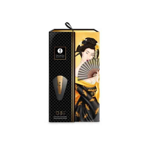 Shunga Obi Intimate Massager Black – вібратор для клітора, 11.5х7 см (чорний) - купити в Києві, Україні