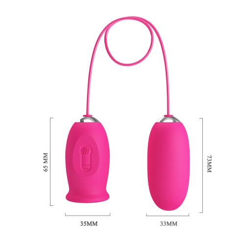 Pretty Love Daisy Licking Vibrator Pink - Виброяйцо, 7,3 см (розовый)