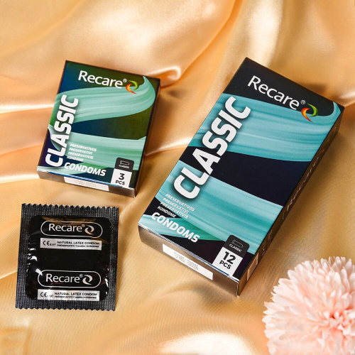 Holographic Recare Classic Condoms, 3 шт - купити в Україні | Секс шоп SEX-SHOP.ua
