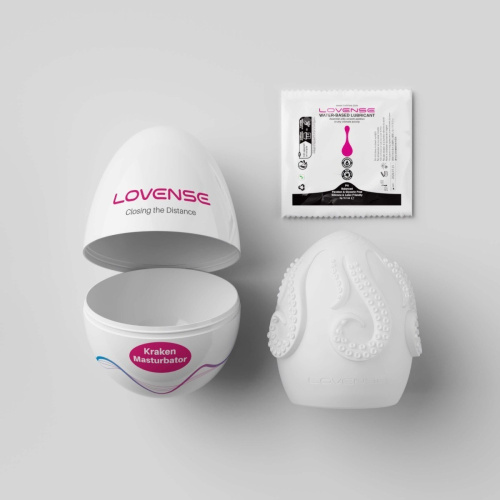 Lovense Kraken masturbator egg - Мастурбатор, 6,2 см (белый)
