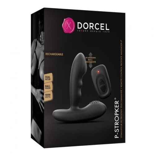 Dorcel P-Stroker массажеры простаты с пультом ДУ, подогревом и точечным массажем, 11х9 см