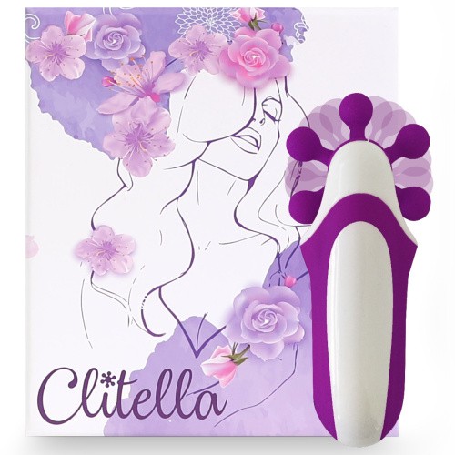 FeelzToys - Clitella Oral Clitoral Stimulator - Стимулятор с имитацией оральных ласк, 11х5 см, (фиолетовый)