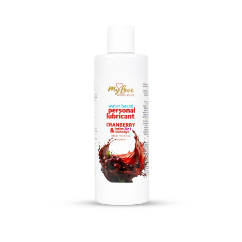 2в1 лубрикант и массажный гель - MyLove Aroma Series Intim&Massage Cranberry, 300 мл