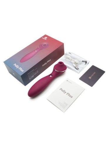 KisToy Polly Plus - Вакуумный вибратор, 16.8х3.5 см (фиолетовый)