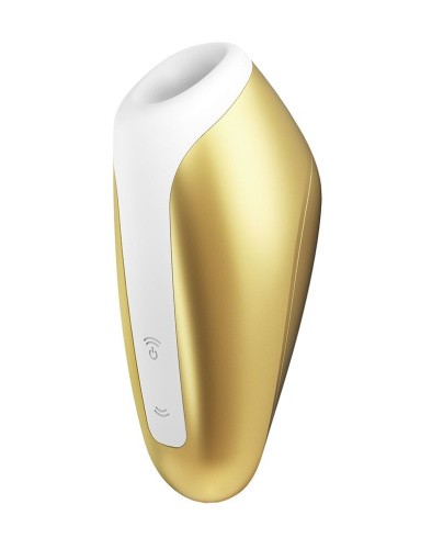 Satisfyer Love Breeze компактный вакуумный стимулятор клитора, 9.8х4 см (желтый)