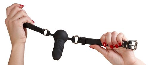 Кляп фаллоимитатор Bad Kitty Silicone Dildo Gag