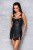 Passion Loona Chemise бэби-долл из эко-кожи и кружева, S/M (чёрный) Passion Loona Chemise бэби-долл из эко-кожи и кружева, S/M (чёрный)