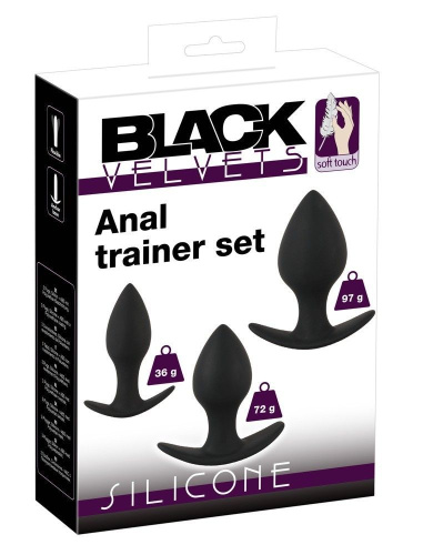 Набір анальних пробок - Black Velvets Anal Trainer Set - купити в Україні | Секс шоп SEX-SHOP.ua