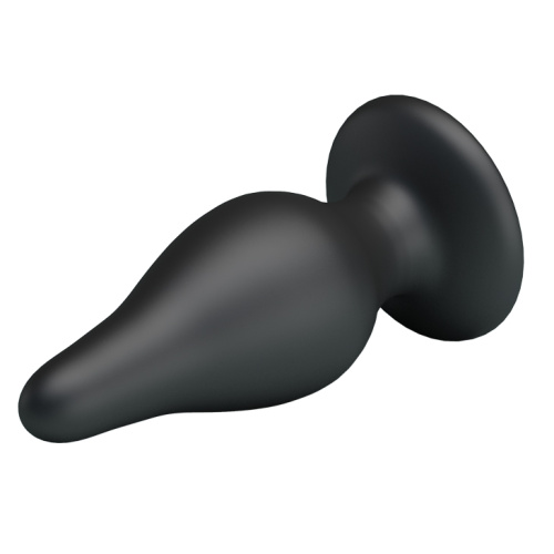 LyBaile - Pretty Love Sturdy Silicone Anal Plug - Анальная пробка, 15.4х5.5 см (чёрная)