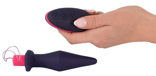Orion Remote Control Butt Plug - Анальная пробка с вибрацией, 14х3.5 см (фиолетовый)