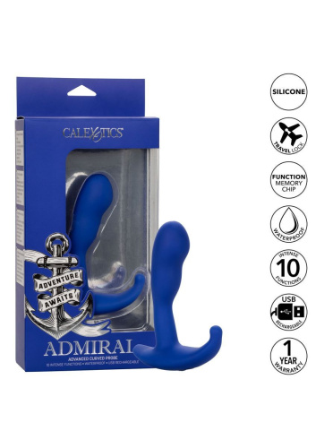 California Exotic Novelties Admiral Advanced Curved Probe - Стимулятор анальный, 10.25х3.20 см
