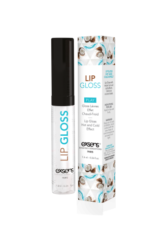 Exsens Coconut Hot Kiss - Стимулирующий блеск для губ с охлаждающим эффектом, 7 мл