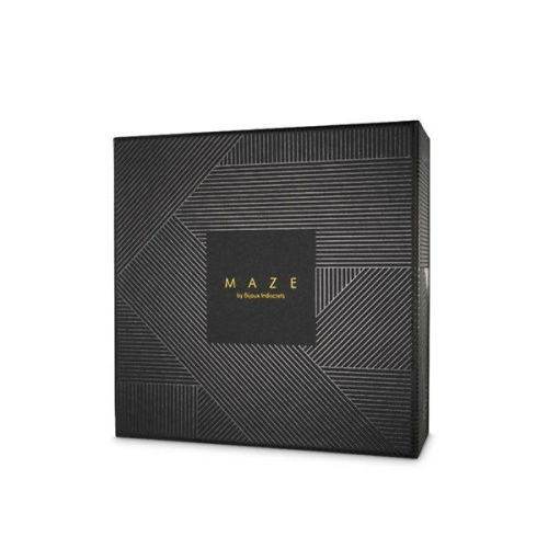 Bijoux Indiscrets Indiscrets MAZE - T-Restraints наручники с поводком из экокожи в подарочной упаковке