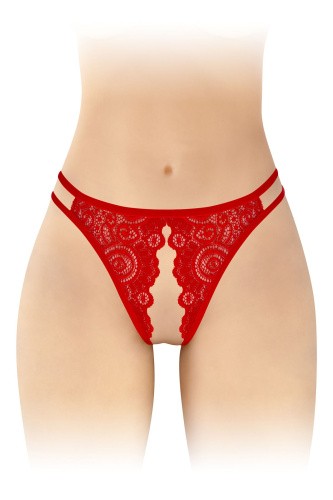 Fashion Secret Annette Red - трусики с доступом, S-L (красные)
