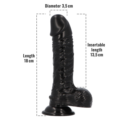 Фаллоимитатор с ароматом лакрицы Toyz4lovers Delicious Dildo Liquorice, 18 см