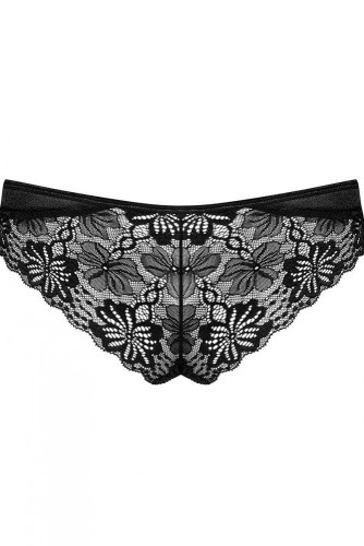Obsessive 846-PAN-1 - кружевные трусики, L/XL (чёрный)