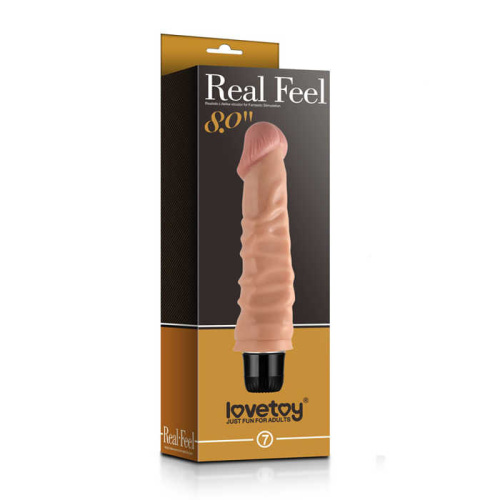 LoveToy - Real Feel Vibrator 7 Flesh 8 - Вибратор реалистичный, 20х3.5 см