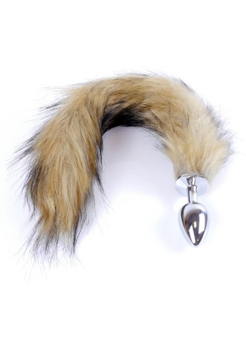 Boss Fox TAIL Brown XL - Анальна пробка з хвостом, 6,5х2,7 см (коричневий) - купити в Києві, Україні