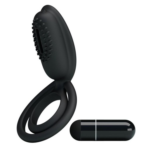 LyBaile Pretty Love Penis Ring Black – виброкольцо, 10.5х2.5 см (черный)
