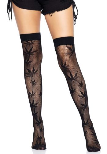 Панчохи з малюнком Leg Avenue 420 Net thigh high, One Size - купити в Україні | Секс шоп SEX-SHOP.ua