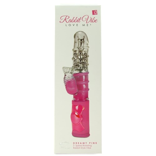 Topco Sales Rabbit Vibe Love Me Dreamy - Вибратор кролик 3 скорости ротации, 11.4х3.3 см (голубой)