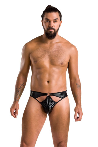 Passion - 033 THONG PAUL black - Сексуальные мужские стринги, L/XL