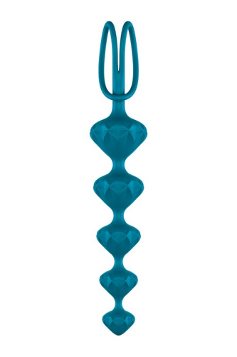 Satisfyer Love Beads Silicone - анальные цепочки, 20.5х3.7 см (разноцветный)