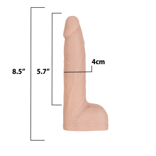 Фаллоимитатор с пульсацией Naked Addiction 8.5” Thruster, 21,6 см