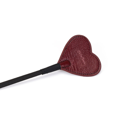Шлепалка-сердечко Liebe Seele Wine Red Riding Crop with Heart-Shape Tip