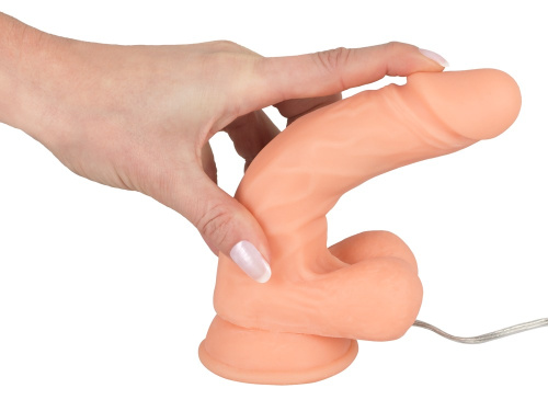 Orion RealFlesh Vibrating Dong 7inch - Реалистичный вибратор на присоске, 14х3.7 см