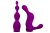 Adrien Lastic AD-2X - Anal set - насадки для двустороннего вибратора, 18.2х3.7 см. (фиолетовый) Adrien Lastic AD-2X - Anal set - насадки для двустороннего вибратора, 18.2х3.7 см. (фиолетовый)