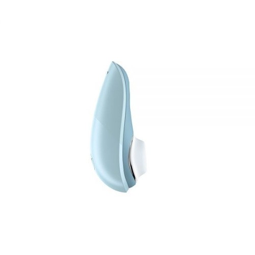 Womanizer Liberty Рowder Вlue + Лубрикант 50 мл - Бесконтактный стимулятор клитора, 10.4х5.5 см (голубой)