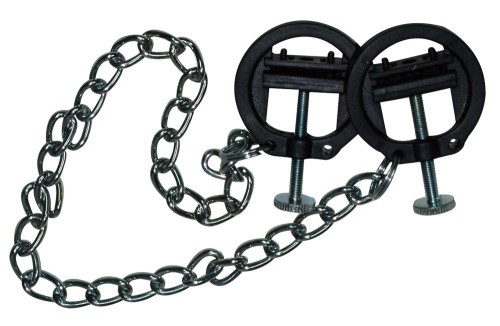 Orion - Nipple Clamps With Metal Chain - Зажимы для сосков
