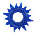 Get Lock Cock Rings Set Blue - Набор эрекционных колец 4 шт, 3 см (синий)