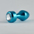 LoveToy Aluminium Anal plug - Металлическая анальная пробка с кристаллом, 8х3 см (бирюзовый) LoveToy Aluminium Anal plug - Металлическая анальная пробка с кристаллом, 8х3 см (бирюзовый)