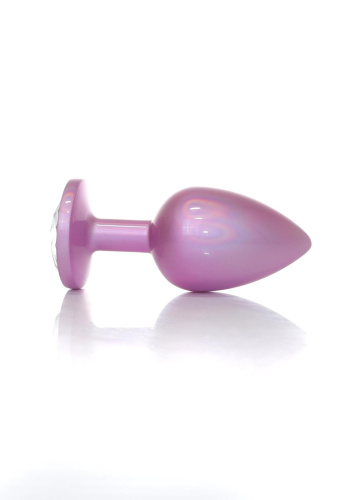 Анальная пробка с камнем B-Series Jewellery Pearl Pink Plug, L