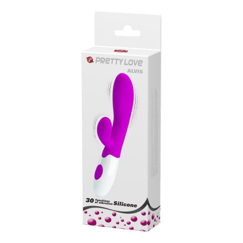 Pretty Love Alvis Vibrator Purple - Вибратор с толстым клиторальным отростком, 20х3.3 см (фиолетовый)