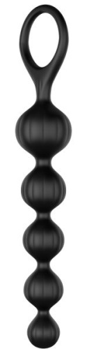 Satisfyer Love Beads Silicone - анальні ланцюжки, 20.5х3.4 см (чорний) - купити в Києві, Україні