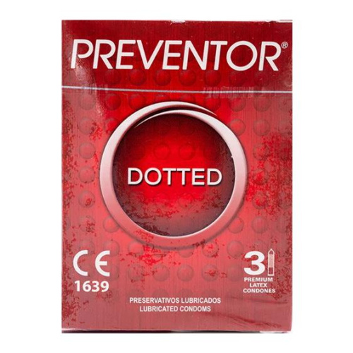 Preventor Dotted, 3 шт (ваниль)