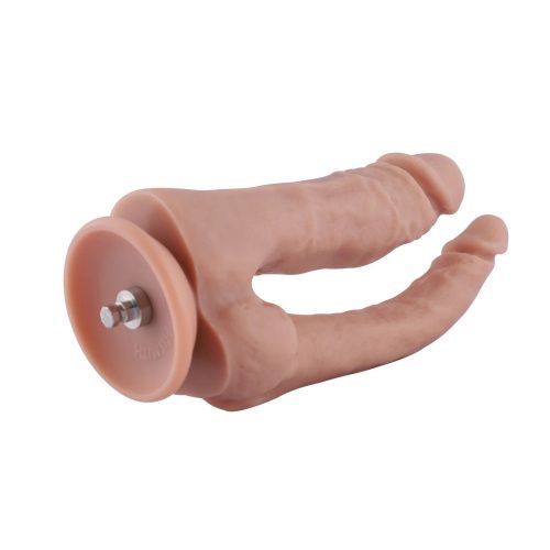 Двойной фаллоимитатор для секс-машин Hismith Double Penetrator, 7.46″, KlicLok